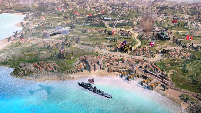 Company Of Heroes 3's vibrant new "dynamic map".